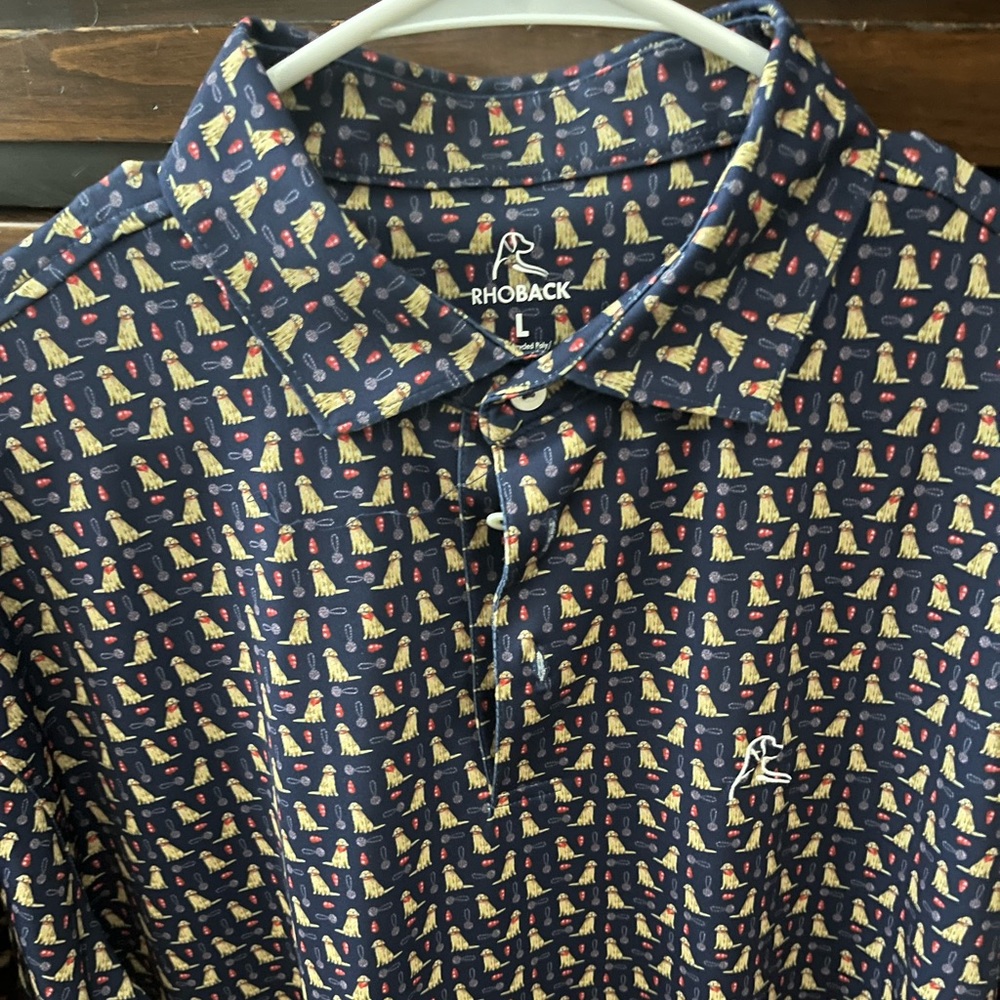 Rhoback golden retriever polo